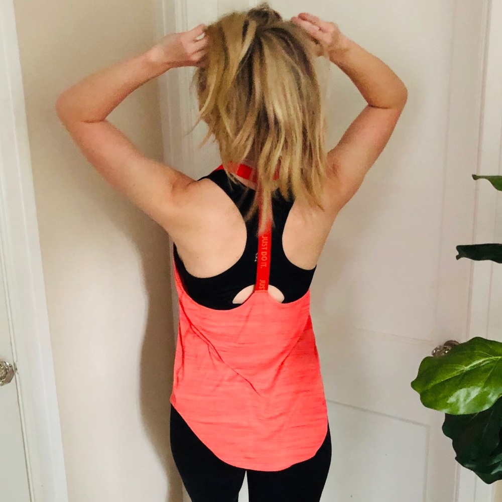 Nike Orange Workout Top Racerback